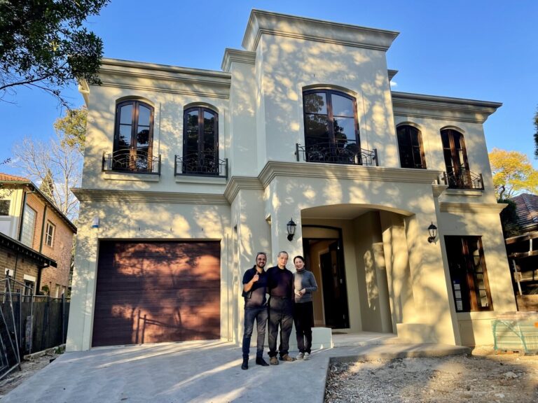 Completed home in Strathfield, Sydney, built by Zion Construction & Developments